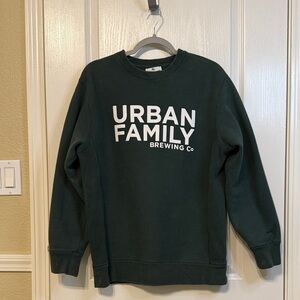 Men's Green Urban Family Brewing Co. Crew Neck